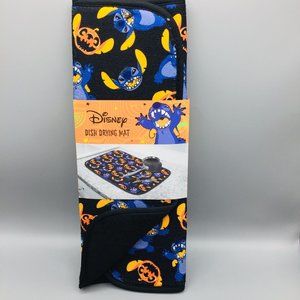 Disney Halloween Stitch Jack O Lantern Dish Drying Mat